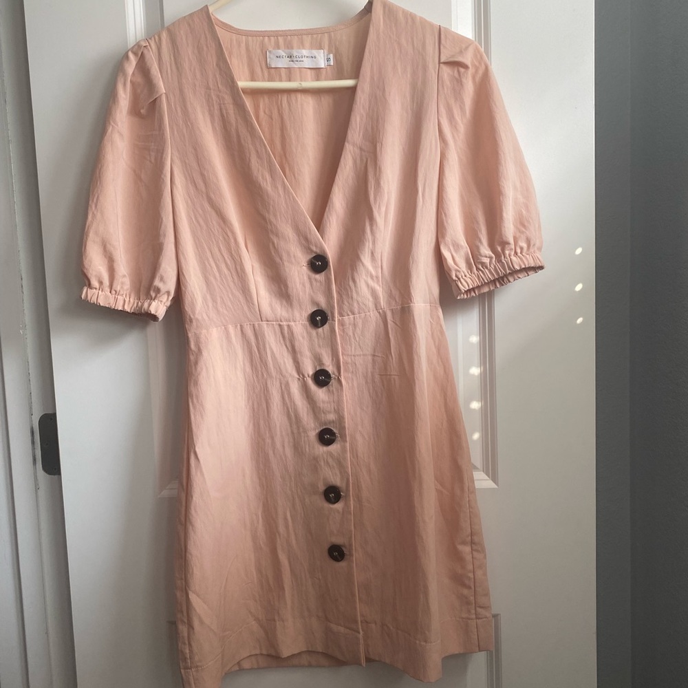 Pink mini dress
